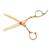 Max Maxb Stainless Steel Hair Cutting Scissors Shear for Stylist Barber Toothed Slice