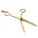 Max Maxb Stainless Steel Hair Cutting Scissors Shear for Stylist Barber Toothed Slice