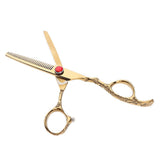 Max Maxb Stainless Steel Hair Cutting Scissors Shear for Stylist Barber Toothed Slice