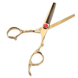 Max Maxb Stainless Steel Hair Cutting Scissors Shear for Stylist Barber Toothed Slice