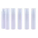 Max Maxb 6pcs PET Empty Spray Pump Bottle Riffilable Cosmetic Bottles Set White 100ml