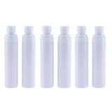 Max Maxb 6pcs PET Empty Spray Pump Bottle Riffilable Cosmetic Bottles Set White 100ml