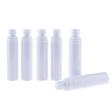Max Maxb 6pcs PET Empty Spray Pump Bottle Riffilable Cosmetic Bottles Set White 100ml