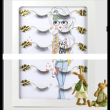 Max Wood Frame False Eyelash Storage Case Lash Extension Organizer Display Stand A Style