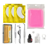 Maxbell Professional Eyelash Extensions Practice Set Grafting Eyelash Tools Kit Pink - Aladdin Shoppers