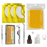Max Professional Eyelash Extensions Practice Set Grafting Eyelash Tools Kit Yellow