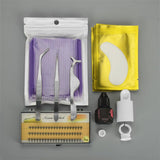 Max Professional Eyelash Extensions Practice Set Grafting Eyelash Tools Kit Purple