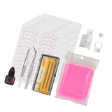 Max Eyelash Extension Training Supply Starters Lash Grafting Practice Set Pink