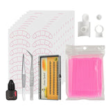 Max Eyelash Extension Training Supply Starters Lash Grafting Practice Set Pink