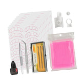 Max Eyelash Extension Training Supply Starters Lash Grafting Practice Set Pink