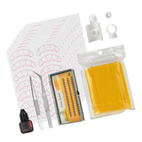 Max Eyelash Extension Training Supply Starters Lash Grafting Practice Set Yellow