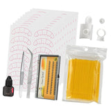 Max Eyelash Extension Training Supply Starters Lash Grafting Practice Set Yellow