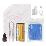 Max Eyelash Extension Training Supply Starters Lash Grafting Practice Set Blue