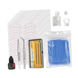Max Eyelash Extension Training Supply Starters Lash Grafting Practice Set Blue
