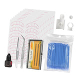 Max Eyelash Extension Training Supply Starters Lash Grafting Practice Set Blue