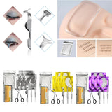 Max 11pcs Eyelash Extension Set-Eyelash Pads/Tweezer/Lashes/Curler/Lash Holder Golden