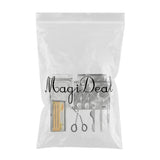 Max 11pcs Eyelash Extension Set-Eyelash Pads/Tweezer/Lashes/Curler/Lash Holder Silver