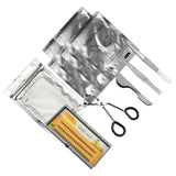 Max 11pcs Eyelash Extension Set-Eyelash Pads/Tweezer/Lashes/Curler/Lash Holder Silver