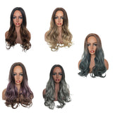 Max Ombre Middle Part 22" Long Wavy Synthetic Fiber Wigs for Women 5 Styles 01