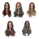 Max Ombre Middle Part 22" Long Wavy Synthetic Fiber Wigs for Women 5 Styles 01