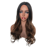 Max Ombre Middle Part 22" Long Wavy Synthetic Fiber Wigs for Women 5 Styles 01