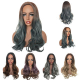 Max Ombre Middle Part 22" Long Wavy Synthetic Fiber Wigs for Women 5 Styles 01