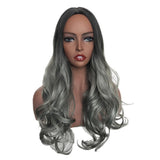 Max Ombre Middle Part 22" Long Wavy Synthetic Fiber Wigs for Women 5 Styles 04