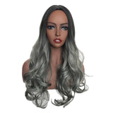 Max Ombre Middle Part 22" Long Wavy Synthetic Fiber Wigs for Women 5 Styles 04