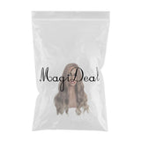 Max Maxb Gradient Middle Part Long Curly Hair Synthetic Wigs Women light brown ombre