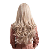 Max Maxb 26 inch Synthetic Long Curly Wigs for Women Cosplay Costume Full Wig Light Gold