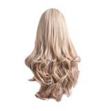Max Maxb 26 inch Synthetic Long Curly Wigs for Women Cosplay Costume Full Wig Light Gold