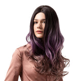 Max Maxb Ombre Color Middle Part 22" Long Wavy Synthetic Hair Wigs Women 5 Styles C