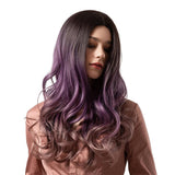 Max Maxb Ombre Color Middle Part 22" Long Wavy Synthetic Hair Wigs Women 5 Styles C
