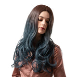 Max Maxb Ombre Color Middle Part 22" Long Wavy Synthetic Hair Wigs Women 5 Styles E