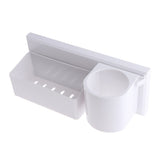 Maxbell Wall Mount Hair Dryer Storage Organizer Rack Shelf Holder Hanger No-punching