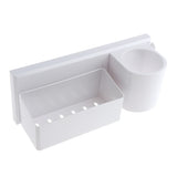 Maxbell Wall Mount Hair Dryer Storage Organizer Rack Shelf Holder Hanger No-punching