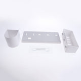 Maxbell Wall Mount Hair Dryer Storage Organizer Rack Shelf Holder Hanger No-punching