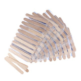 Maxbell 100Pcs Wax Applicator Spatula Applicator Wood Hair Remove Waxing Craft Stick