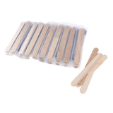 Maxbell 100Pcs Wax Applicator Spatula Applicator Wood Hair Remove Waxing Craft Stick