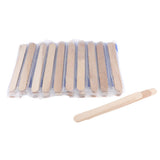 Maxbell 100Pcs Wax Applicator Spatula Applicator Wood Hair Remove Waxing Craft Stick