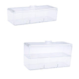 Maxbell Dustproof Acrylic Makeup Cotton Pad Swab Storage Case Jewelry Cosmetic Box