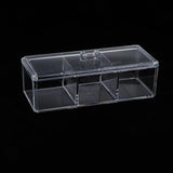Maxbell 3 Compartments Clear Storage Box Organizer Container for Mascara,Lipsticks,Nail Polish,Necklace,Rings,Earings,Beads,Jewelry