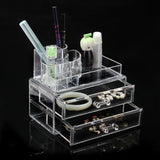 Maxbell Clear Acrylic Makeup Cosmetic Lipstick Holder Organizer Jewelry Storage Box