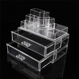 Maxbell Clear Acrylic Makeup Cosmetic Lipstick Holder Organizer Jewelry Storage Box