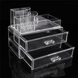 Maxbell Clear Acrylic Makeup Cosmetic Lipstick Holder Organizer Jewelry Storage Box