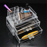 Maxbell Clear Acrylic Makeup Cosmetic Lipstick Holder Organizer Jewelry Storage Box