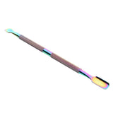 Max Stainless Steel 2 Head Cuticle Nail Pusher Trimmer Remover Manicure Tools 01