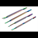 Max Stainless Steel 2 Head Cuticle Nail Pusher Trimmer Remover Manicure Tools 01