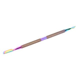 Max Stainless Steel 2 Head Cuticle Nail Pusher Trimmer Remover Manicure Tools 01