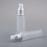 Max 2Pcs Empty Glass Bottles Cosmetic Makeup Travel Lotion Containers 50ml Pump